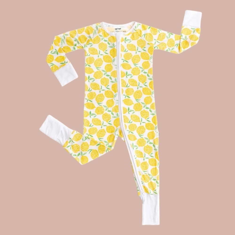 Little sleepies lemons bamboo 6-12 month